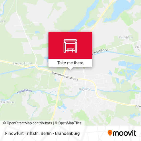 Карта Finowfurt Triftstr.