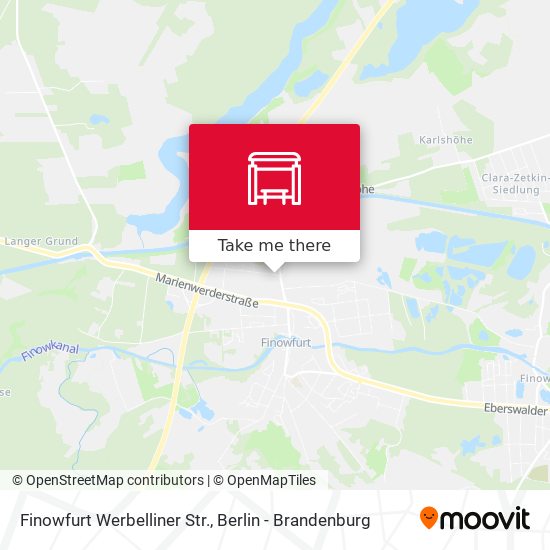 Finowfurt Werbelliner Str. map