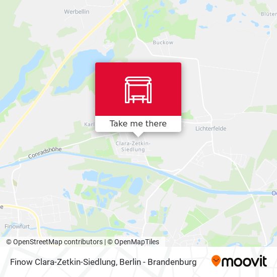 Finow Clara-Zetkin-Siedlung map