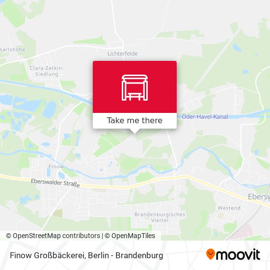 Finow Großbäckerei map