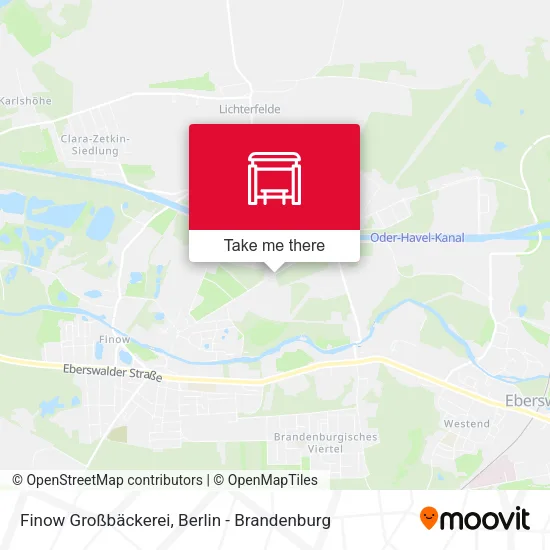 Карта Finow Großbäckerei