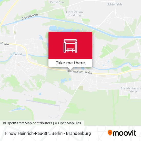 Finow Heinrich-Rau-Str. map