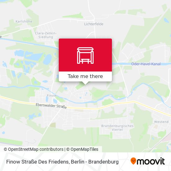 Finow Straße Des Friedens map