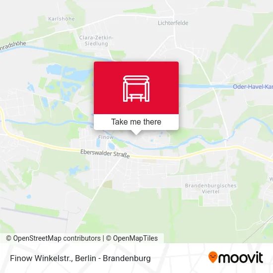 Карта Finow Winkelstr.