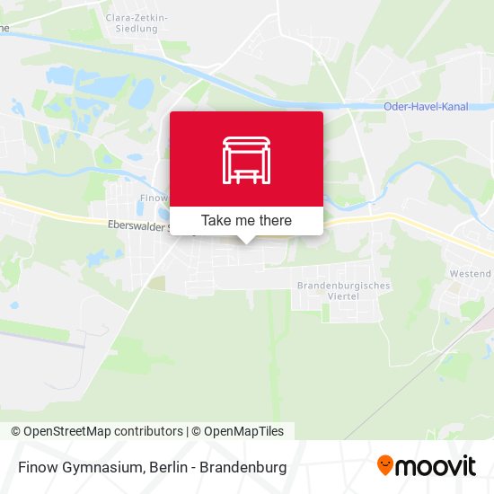 Finow Gymnasium map