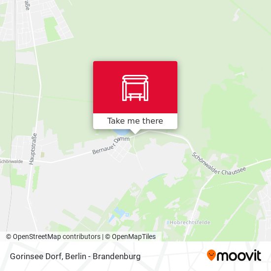Gorinsee Dorf map