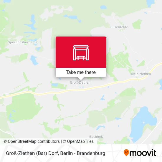 Карта Groß-Ziethen (Bar) Dorf