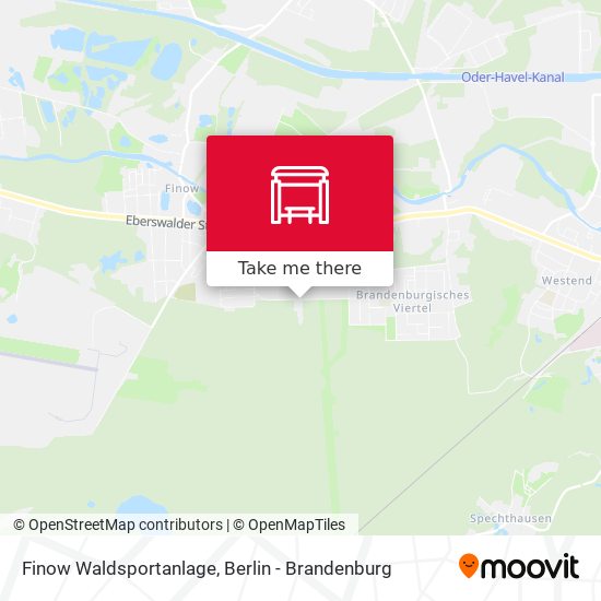 Finow Waldsportanlage map