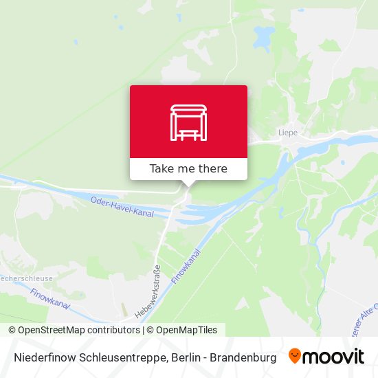 Niederfinow Schleusentreppe map