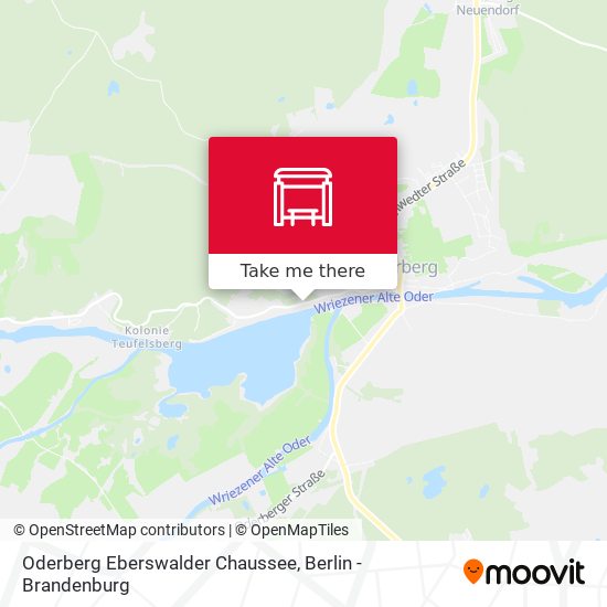 Oderberg Eberswalder Chaussee map