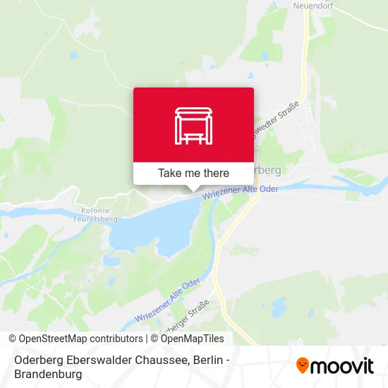 Oderberg Eberswalder Chaussee map
