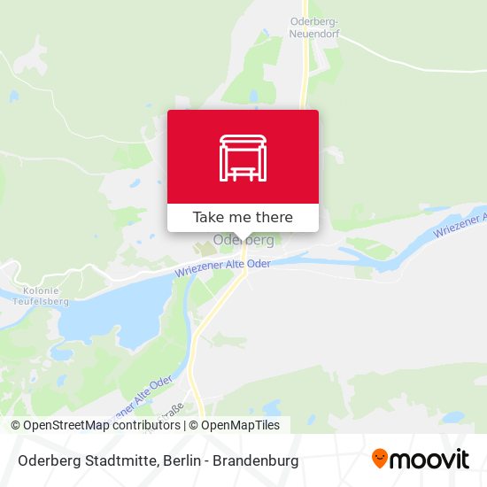 Oderberg Stadtmitte map