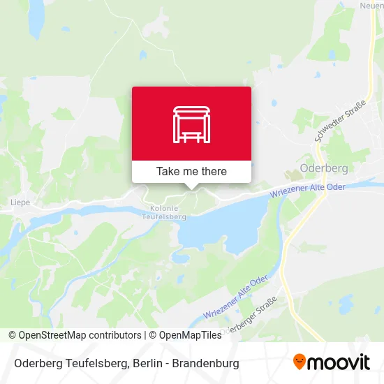 Oderberg Teufelsberg map