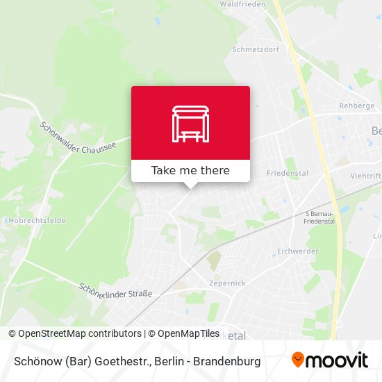 Schönow (Bar) Goethestr. map