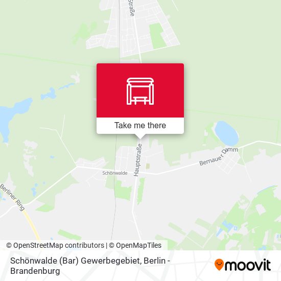 Schönwalde (Bar) Gewerbegebiet map