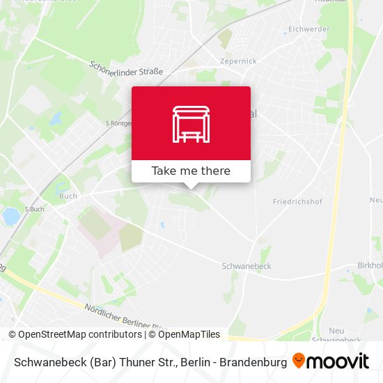 Карта Schwanebeck (Bar) Thuner Str.