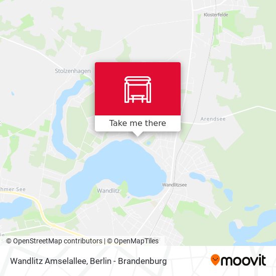 Wandlitz Amselallee map