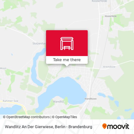 Wandlitz An Der Gierwiese map