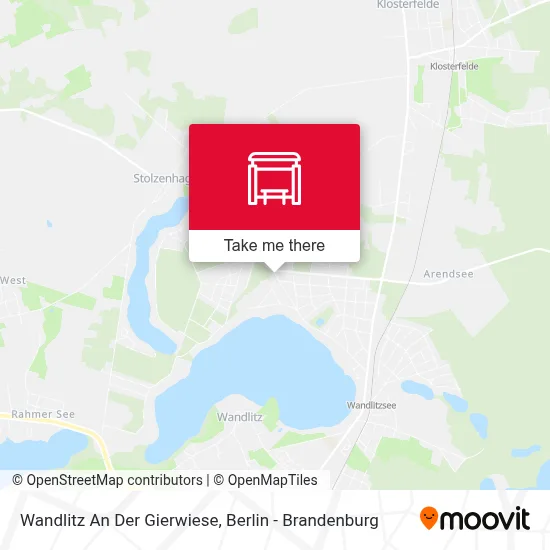 Wandlitz An Der Gierwiese map