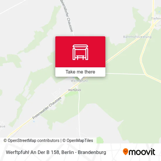 Карта Werftpfuhl An Der B 158