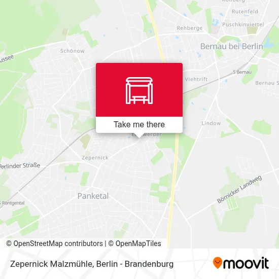 Zepernick Malzmühle map