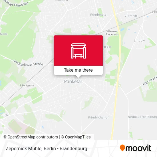 Zepernick Mühle map