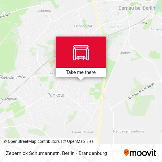 Карта Zepernick Schumannstr.