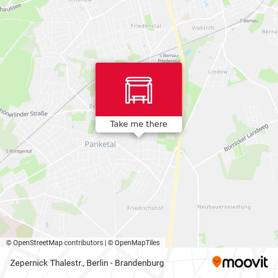 Zepernick Thalestr. map