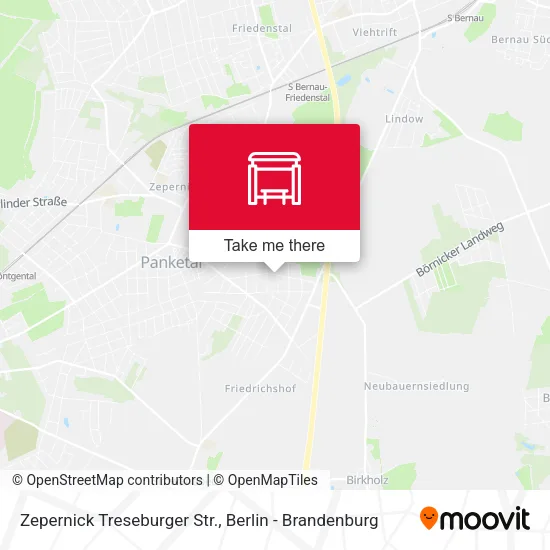 Карта Zepernick Treseburger Str.