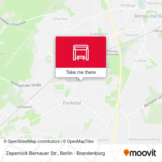 Карта Zepernick Bernauer Str.