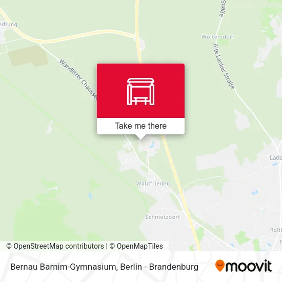 Карта Bernau Barnim-Gymnasium