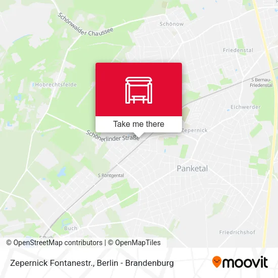 Карта Zepernick Fontanestr.