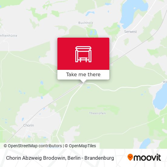 Chorin Abzweig Brodowin map