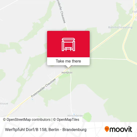 Карта Werftpfuhl Dorf/B 158