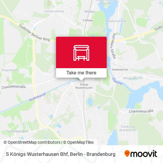 S Königs Wusterhausen Bhf map