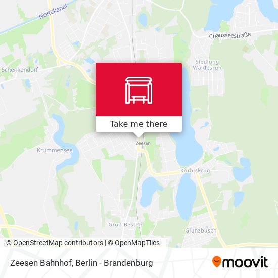 Zeesen Bahnhof map