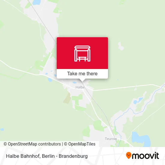 Карта Halbe Bahnhof