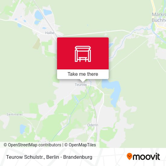 Карта Teurow Schulstr.