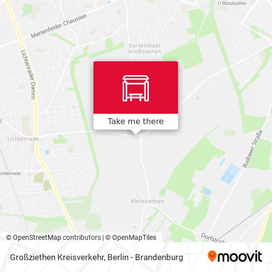 Großziethen Kreisverkehr map
