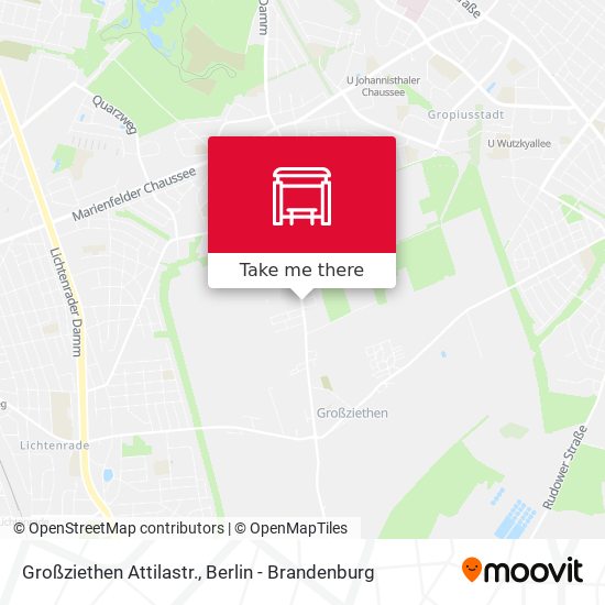 Großziethen Attilastr. map