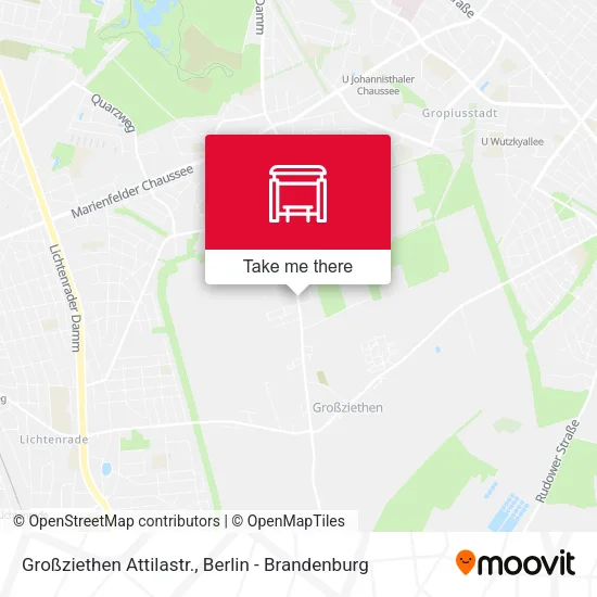 Карта Großziethen Attilastr.