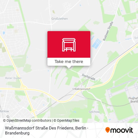Waßmannsdorf Straße Des Friedens map