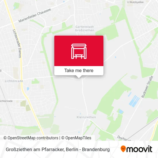 Großziethen am Pfarracker map