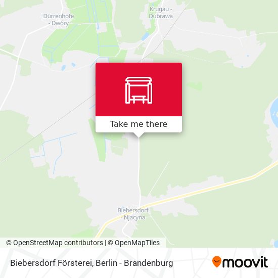Biebersdorf Försterei map