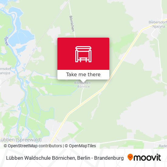 Lübben Waldschule Börnichen map