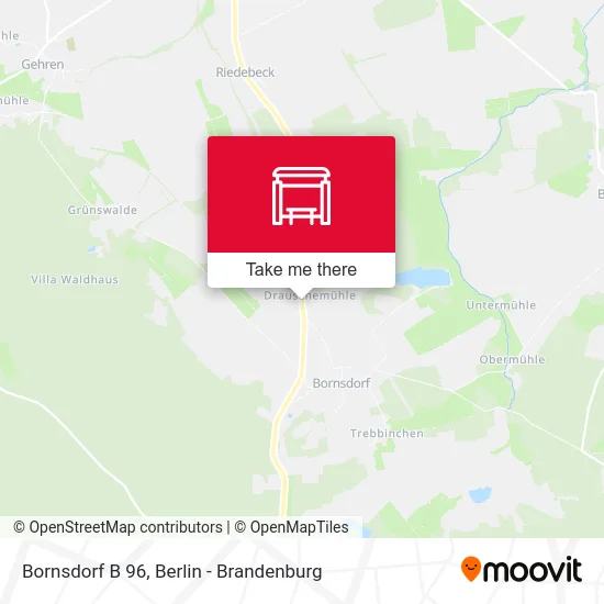 Bornsdorf B 96 map