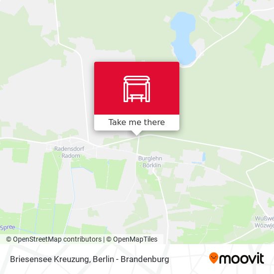 Briesensee Kreuzung map