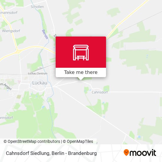 Cahnsdorf Siedlung map
