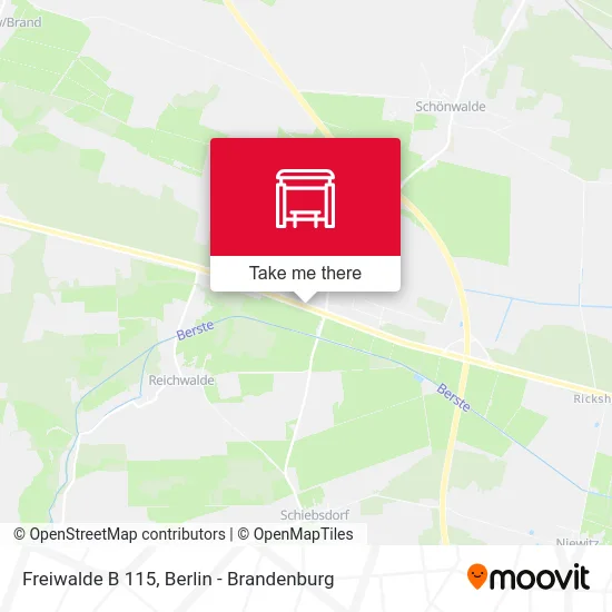 Freiwalde B 115 map