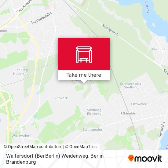 Waltersdorf (Bei Berlin) Weidenweg map